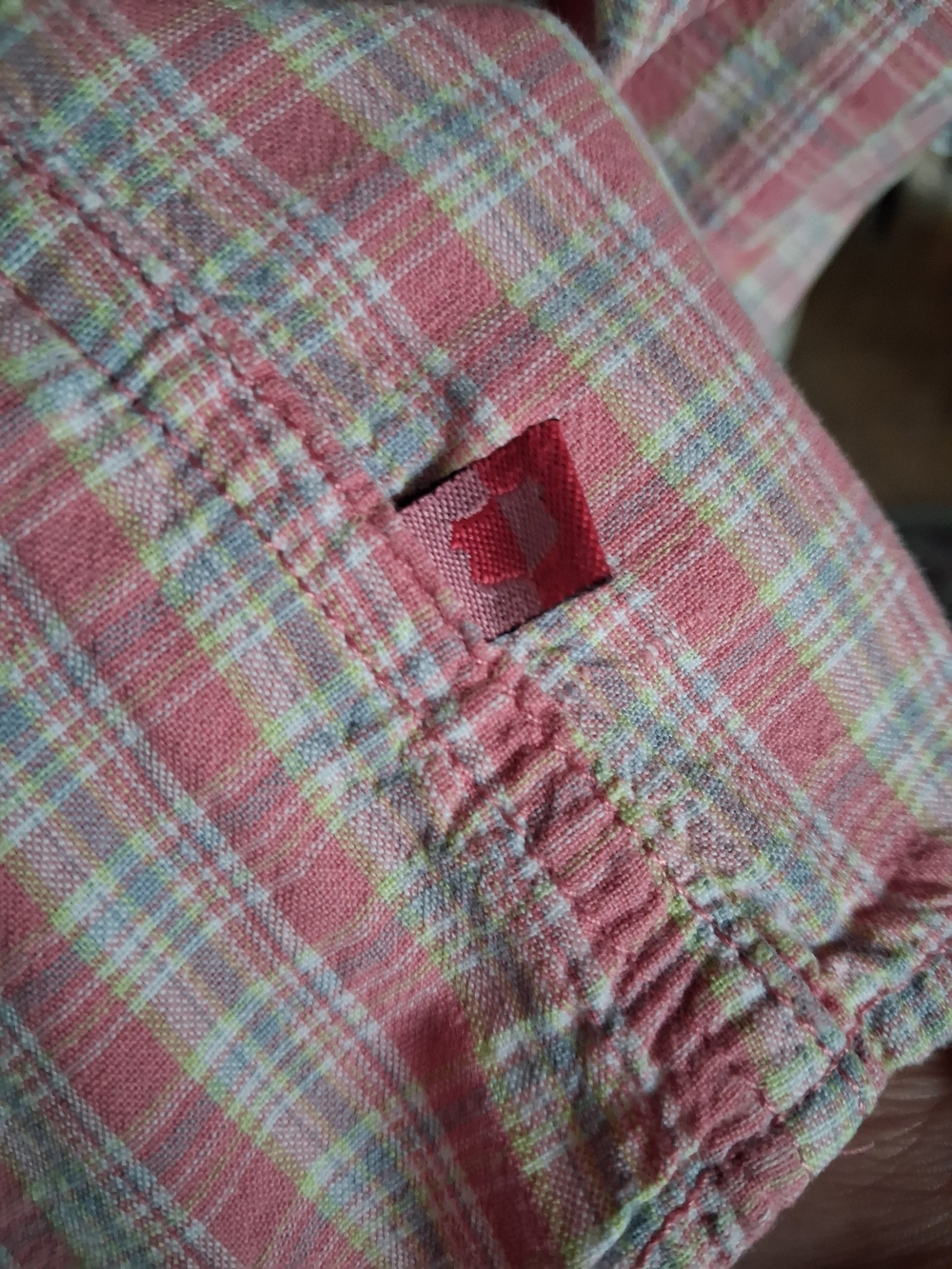 Route 66 Women's Short Sleeve Plaid Button-Down Shirt - Pink/White - 18 W - Picture 5 of 7
